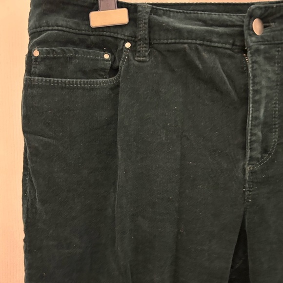 Ann Taylor Signature Fit Dark Teal Corduroy Pants, Sz 16 - Picture 2 of 7